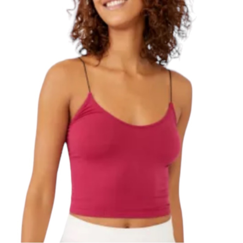Free People Intimately Skinny Strap Brami XS/S Color- Rose Hypnotic Pink…